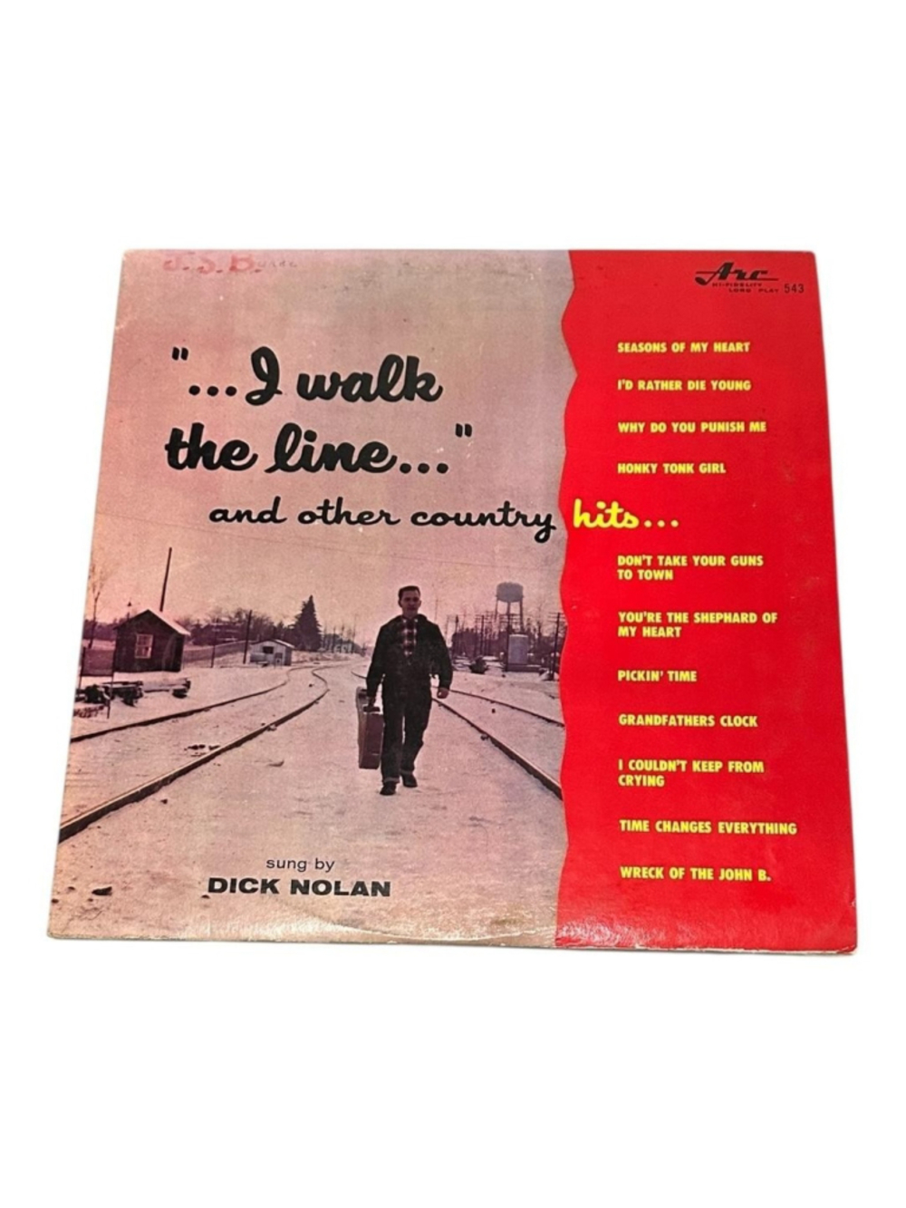 Vintage Dick Nolan Vinyl LP I Walk The Line ABC Records Country Black Canada